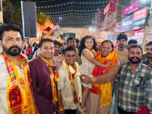 श्रीकृष्ण जन्मोत्सव की भव्य शोभायात्रा का महापौर विकास शर्मा ने किया भव्य स्वागत